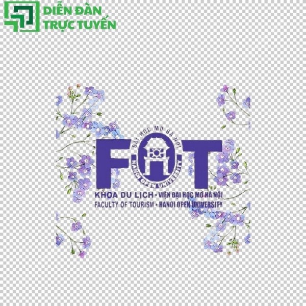 Logo Đại Học Mở Hà Nội - Khoa Du Lịch