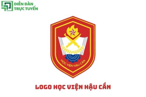 Logo học viện hậu cần thiết kế trang nghiêm