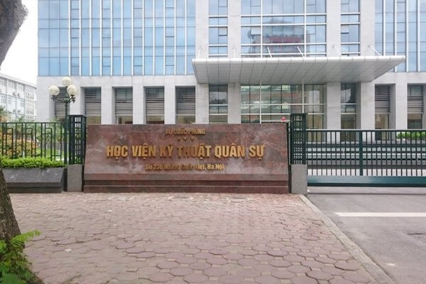 Logo học viện kỹ thuật quân sự màu sắc biểu tượng