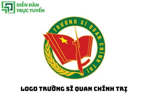 Logo trường sĩ quan chính trị thiết kế trang nghiêm