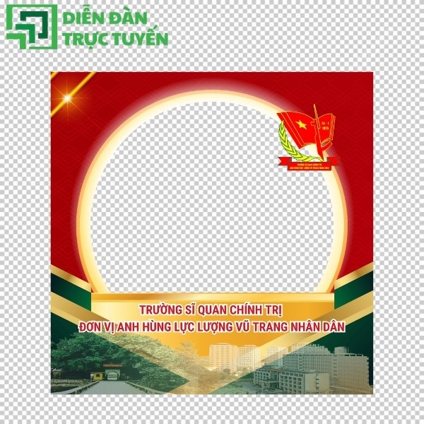 Khung avarta trường sĩ quan chính trị