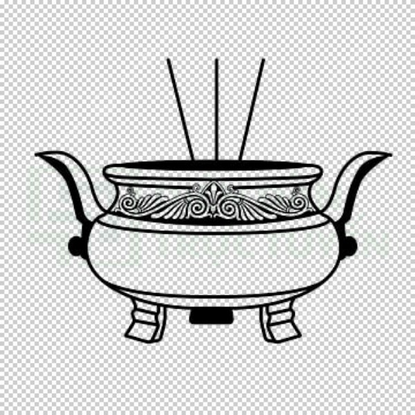 Mẫu lu hương vector truyền thống