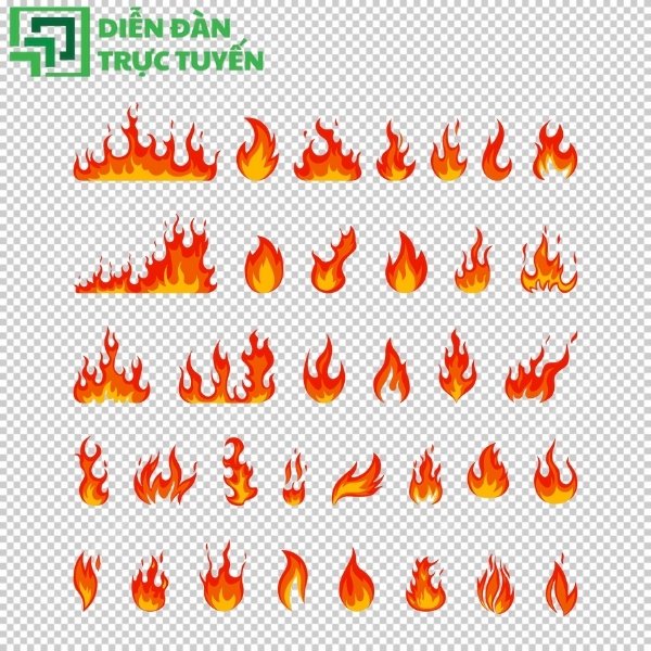 Logo ngọn lửa vector – Chỉnh sửa dễ