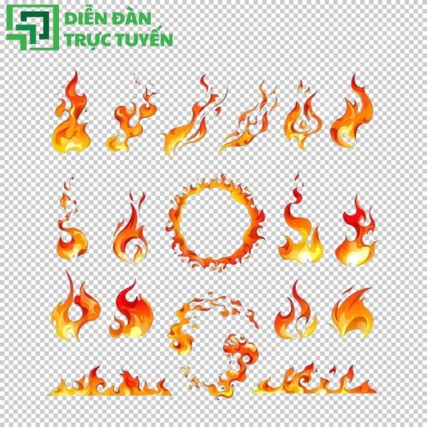 Tải mẫu icon ngọn lửa vector