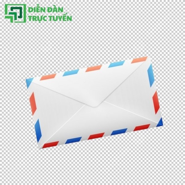 Vector phong bì thư với hoa văn truyền thống