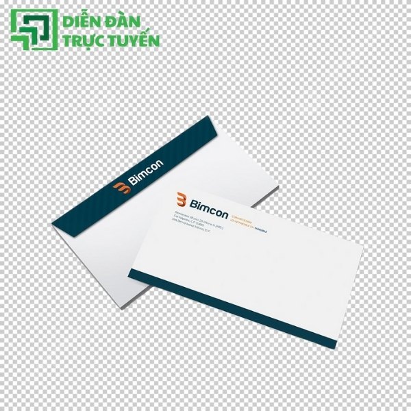 Mẫu phong bì thư vector tách nền chuyên nghiệp