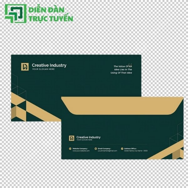 Vector phong bì thư phong cách hiện đại