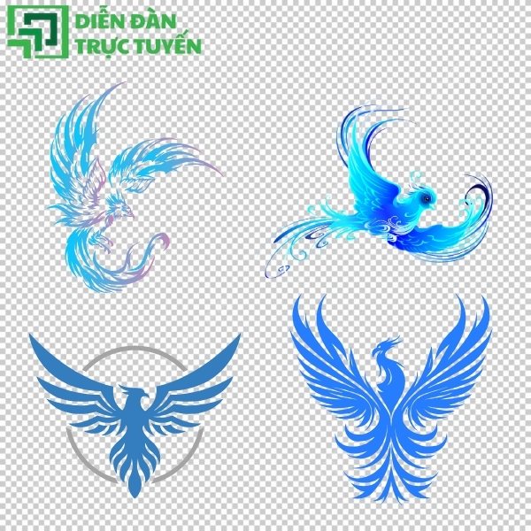 Mẫu phượng hoàng vector chất lượng cao, cực tiện lợ