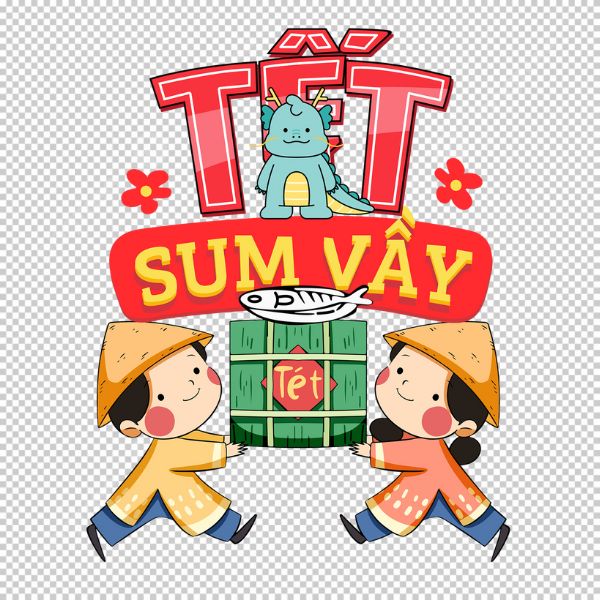 Tết sum vầy vector – khoảnh khắc đoàn tụ đẹp nhất