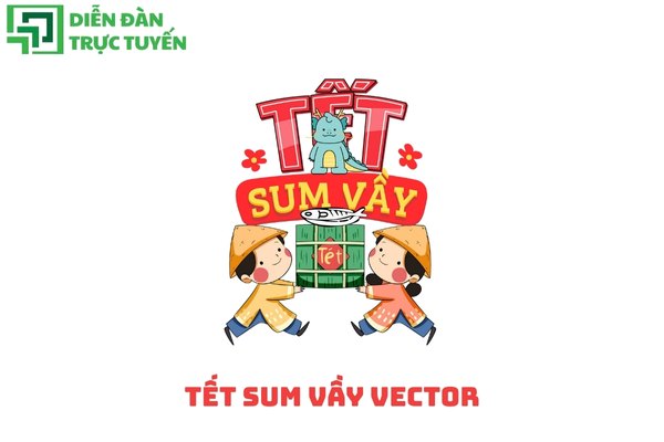Tết Sum Vầy vector