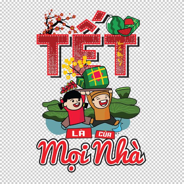 Vector Tết sum vầy – lưu lại cảm xúc đoàn viên