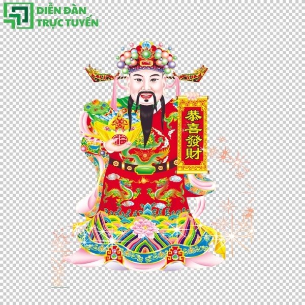 Mẫu ông Thần Tài Vector truyền thống