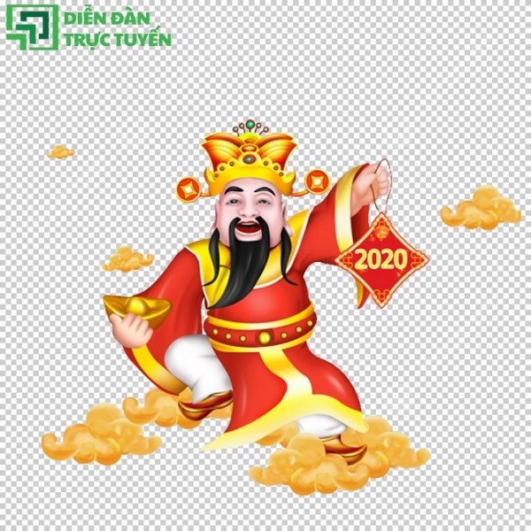 Vector ông thần tài đơn giản