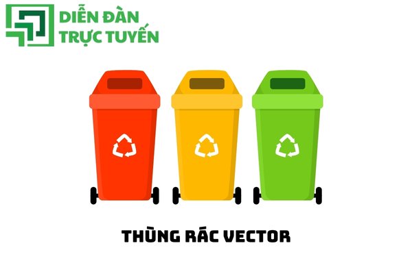 Thừng rác vector