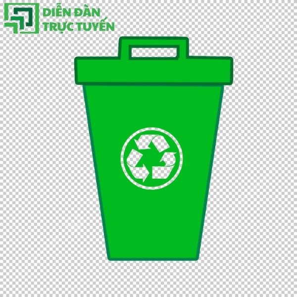 Mẫu thùng rác vector tách nền