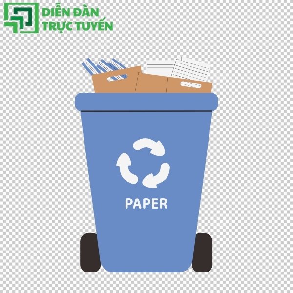 Icon thùng rác vector