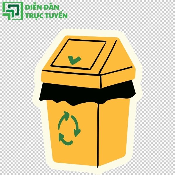 Mẫu thùng rác tái chế