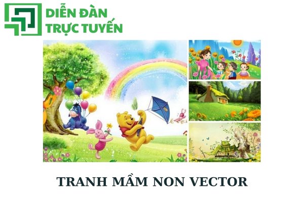 Tranh mầm non vector