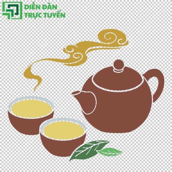 Thiết kế menu thêm nổi bật với ấm trà vector đẹp