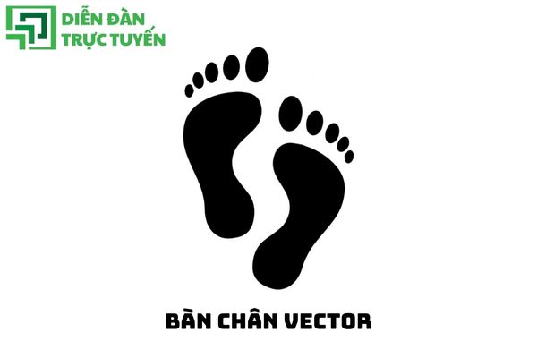 Bàn chân vector sắc nét cho mọi thiết kế