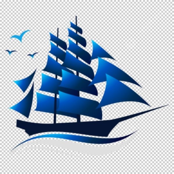 Cánh buồm vector tối giản