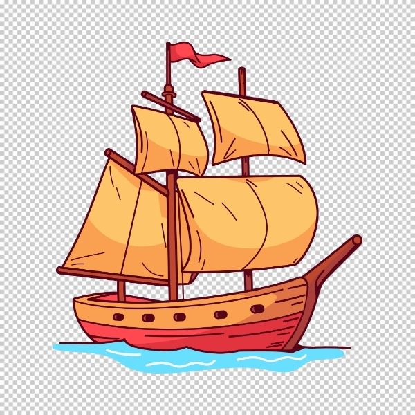 Biểu tượng cánh buồm vector tinh gọn