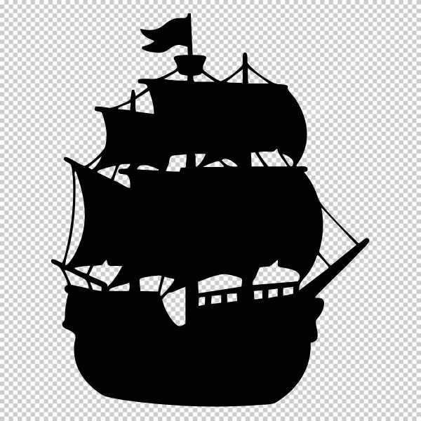 Mẫu cánh buồm đen trắng 