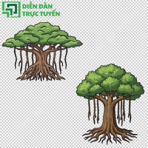 70+ Mẫu Cây Đa Vector Đẹp Miễn Phí File AI, EPS, PNG