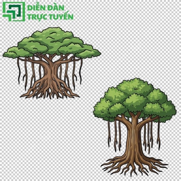 Cây đa – biểu tượng ký ức Việt, nay có bản vector đẹp xuất sắc