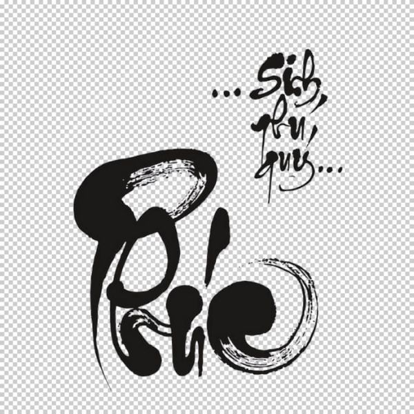 Chữ Phúc thư pháp vector dùng cho banner Tết