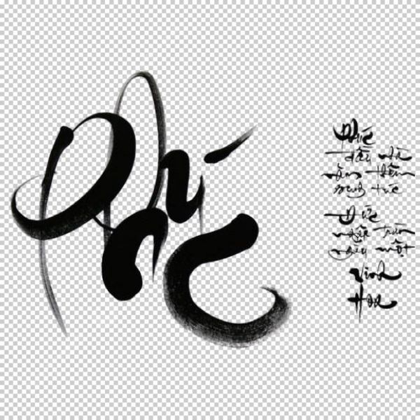 Mẫu chữ Phúc vector miễn phí tải về