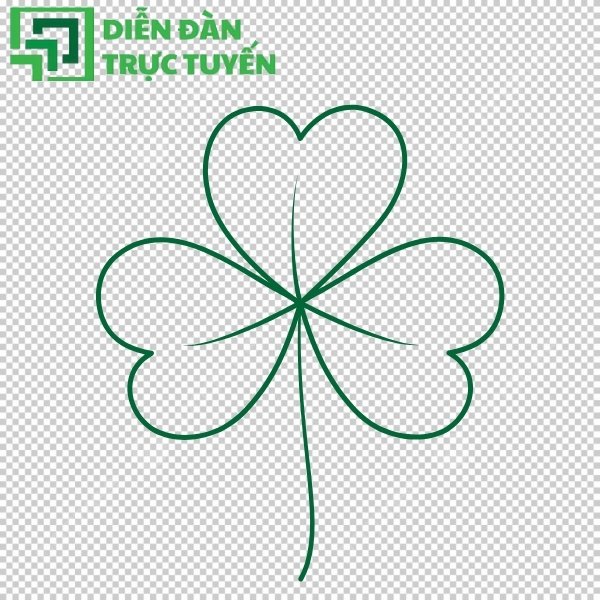 Mẫu vector cỏ 3 lá Celtic