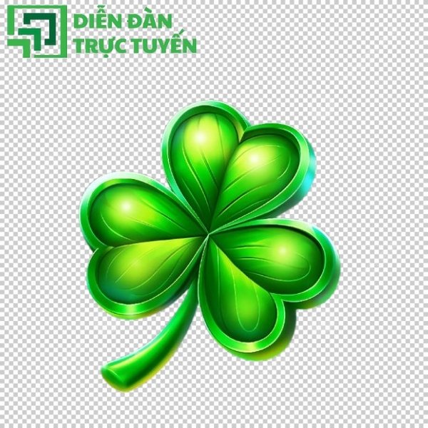 Thiết kế xanh mát với cỏ 3 lá