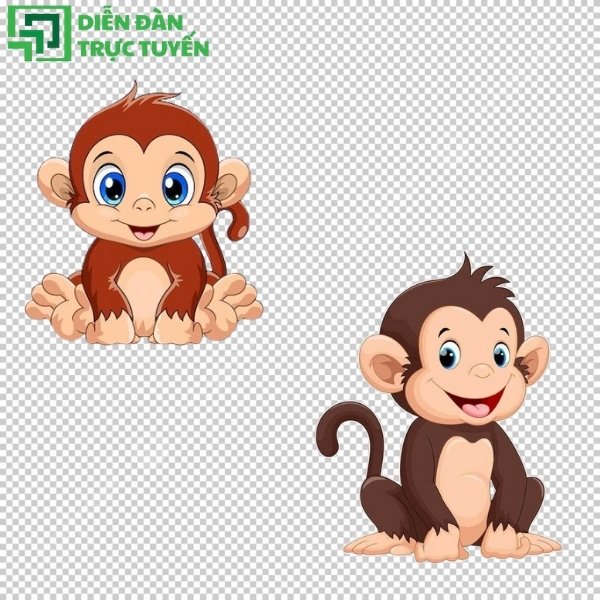 Vector khỉ dễ thương