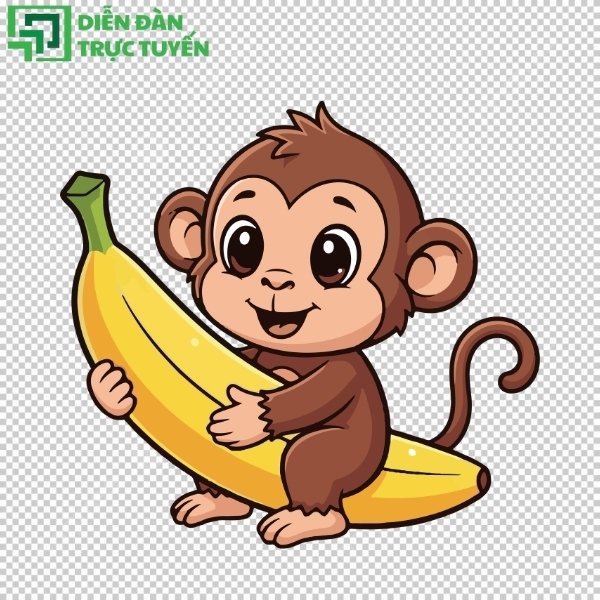 Con khỉ PNG tách nền