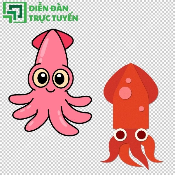 Tải ngay con mực vector đẹp – dùng liền trong layout