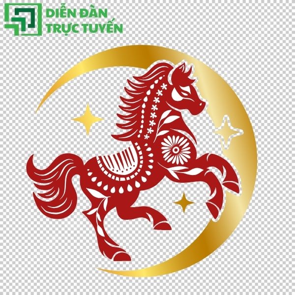 Ngựa vector mang sắc xuân 2026