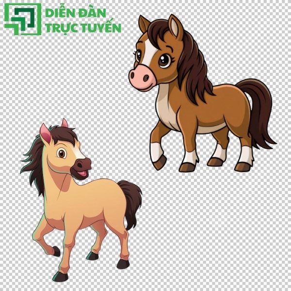 Vector con ngựa linh hoạt mọi thiết kế