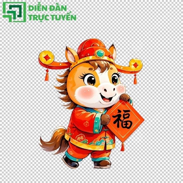 Hình ngựa vector mang năng lượng mới