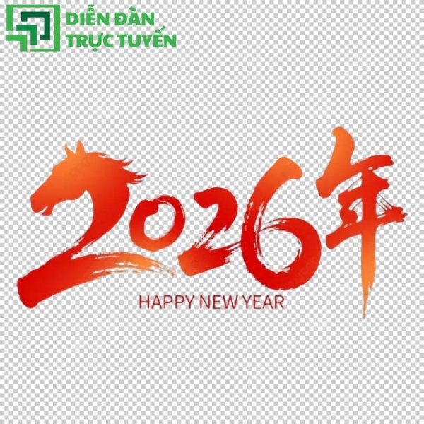 Ngựa vector đẹp cho thiệp Tết 2026