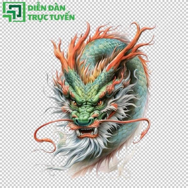 Đầu rồng vector miễn phí – file AI, EPS, PNG sắc nét