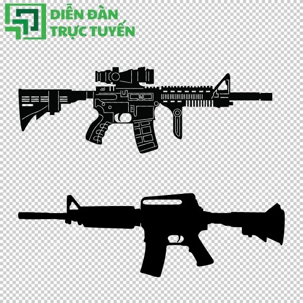 Vector khẩu súng cho banner và poster