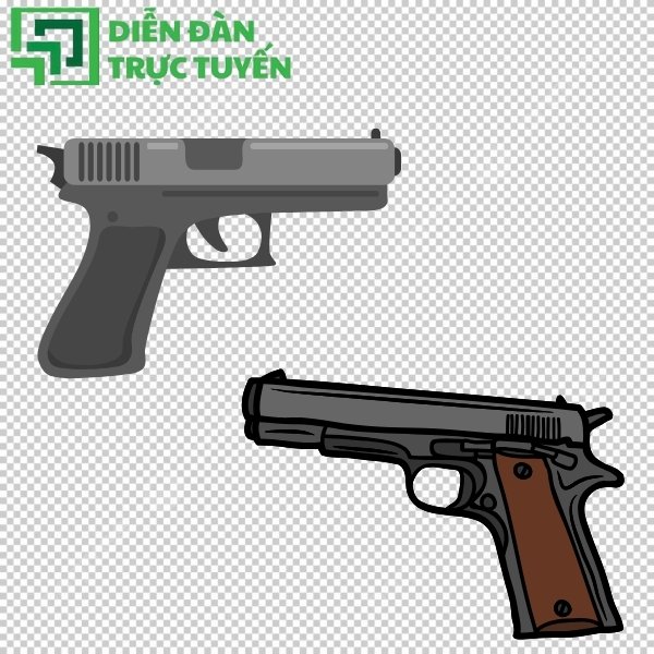 Mẫu khẩu súng nét căng, miễn phí