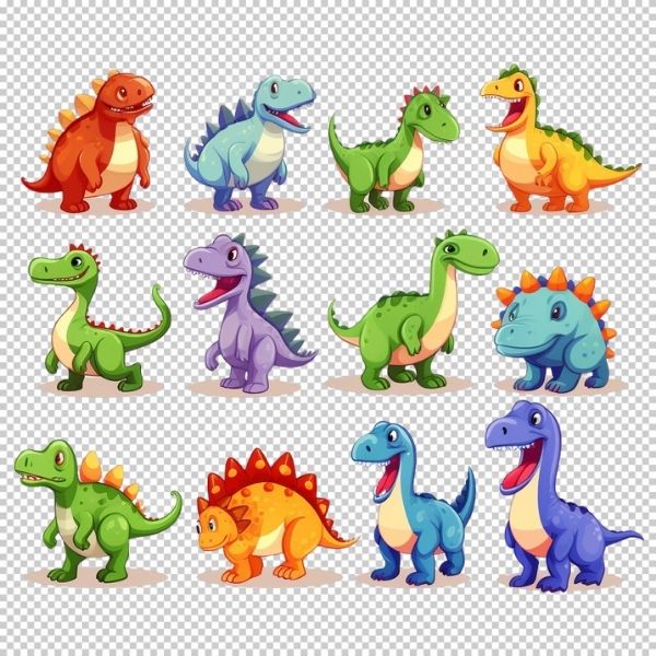 Khủng long vector nét căng, tải ngay, file đa định dạng