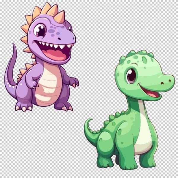 Tải miễn phí bộ khủng long vector, file tách nền