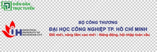 Logo trường Công nghiệp TPHCM AI hiện đại