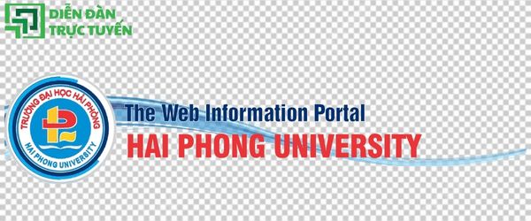 Logo Đại Học Hải Phòng tách nền nổi bật