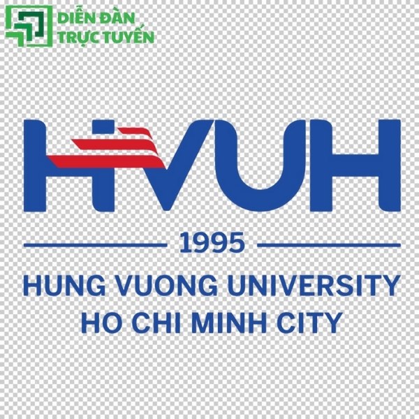 Logo Đại học Hùng Vương EPS tách nền