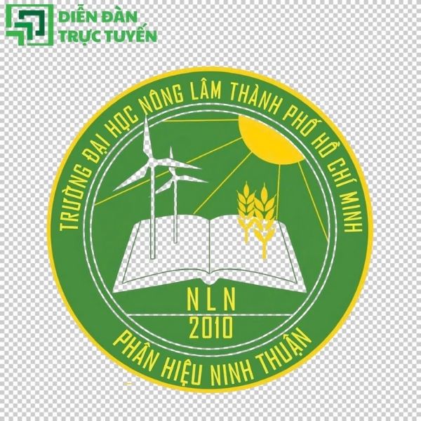 Logo Đại Học Nông Lâm Thành Phố Hồ Chí Minh - Phân Hiệu Ninh Thuận