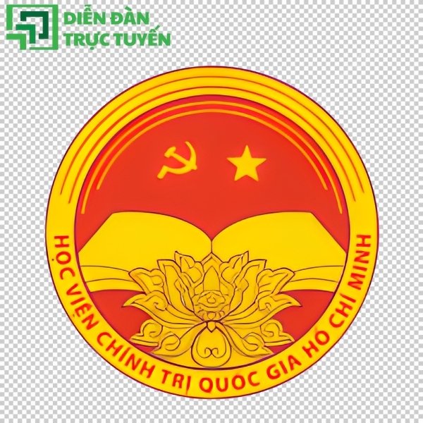 Logo học viện chính trị quốc gia hồ chí minh PNG tách nền